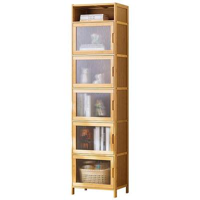 Bookshelf shelf floor bookcase children's simple living room household storage cabinet solid wood locker multi-layer bedroom