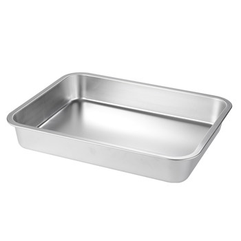 Flat bottom tray 304 stainless steel rectangular
