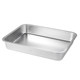 Flat bottom tray 304 stainless steel rectangular