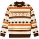 ToyzY wool blend fun jacquard lazy sweater