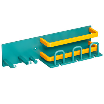 Hairdryer wall mount air duct bathroom storage rack drill