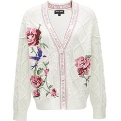 Vero Moda knitted cardigan 2024 ລະດູໃບໄມ້ປົ່ງແລະລະດູຮ້ອນຂອງສິນລະປິນໃຫມ່ທີ່ຮ່ວມຍີ່ຫໍ້ແບບວ່າງຄໍ V-neck floral romantic coat