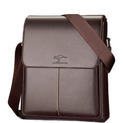 Kate Kangaro leather texture men's bag shoulder bag flipping cross -bag business document casual bag men's