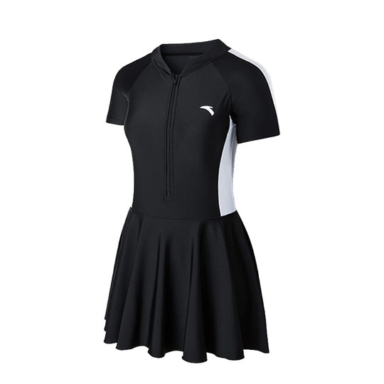 安踏泳衣女款高级感泳装泡温泉微胖女孩遮肉女士连体泳衣2025新款