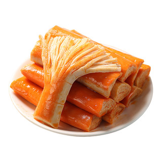 特价100包手撕蟹柳即食蟹味棒网红爆款3包解馋零食速食菜好吃辣味