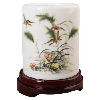 Clearance and free shipping jingdezhen ceramic gift ornament pen holder