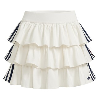 滔搏adidas阿迪达斯三叶草女子蛋糕裙时尚运动休闲半身裙KE6654