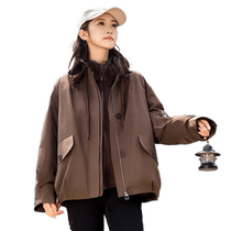 Duck Duck Two Down Suits Women 2024 New Pint One Suit Three Wear Short-to-cap Outdoor casual Fashion Fronts Jacket