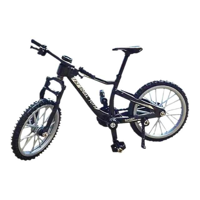 Simulated movable alloy mini bicycle model ornament