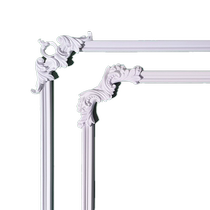 Style PU Line TV Sofa Background Wall Frame Styling Line Corner Floral Imitation Plaster line Decorative Strips Frame Strips