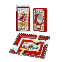 ELIE BLEU Alba series portable cigar lighter cigar scissors cigar ashtray tool set
