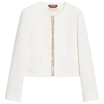 MaxMara2024 early autumn new womens round neck jacket 6046154106