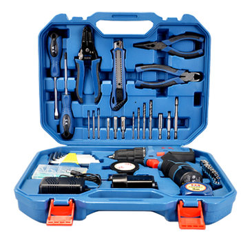 Dongcheng 16v dual-speed lithium drill tool box set