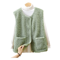 Lamb Plush Vest Womens Fashion Fur All-in-One 2023 New Autumn and Winter Versatile Waistcoat Outer Wear Vest Vest