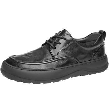 Belle men's shoes spring new business thick technology sole men's lace-up casual dad real cow leather shoes a1841am5