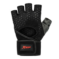 Xtep Fitness Gloves with Wrist Support for Pull-Ups, Bench Press, Exercise Equipment Training, Deadlifts, Anti-Slip, Anti-Callus for Men