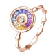 Private jewelry 18K gold colored gemstone diamond ring customization