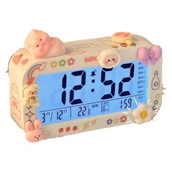 Solid color multifunctional led speaker clock