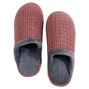New winter fabric tendon sole cotton slippers New winter fabric tendon sole cotton slippers