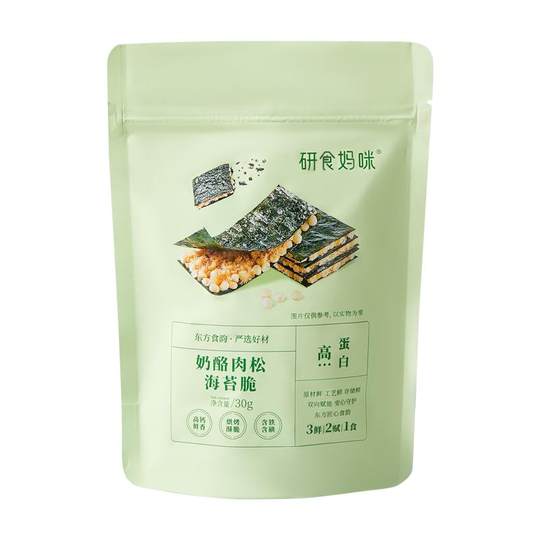 十月结晶研食妈咪奶酪肉松海苔脆夹心海苔孕妇即食休闲健康小零食