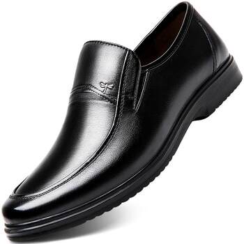 Autumn large size business style soft sole casual shoes for middle-aged and elderly people