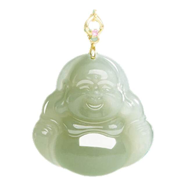 Putuo Mountain Hotan Jade Maitreya Buddha Pendant for Wife