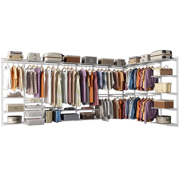 Anya walk-in metal wardrobe is formaldehyde-free and safe