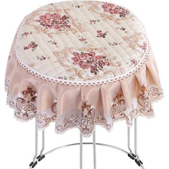 Chair Bench Round Stool Cushion Seat Cover Stool Round Cover Cover Cushion Seat Cover Cosmetic Stool Seat Cover Home European Style