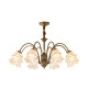 Muting all-copper French retro mid-century high-end chandelier