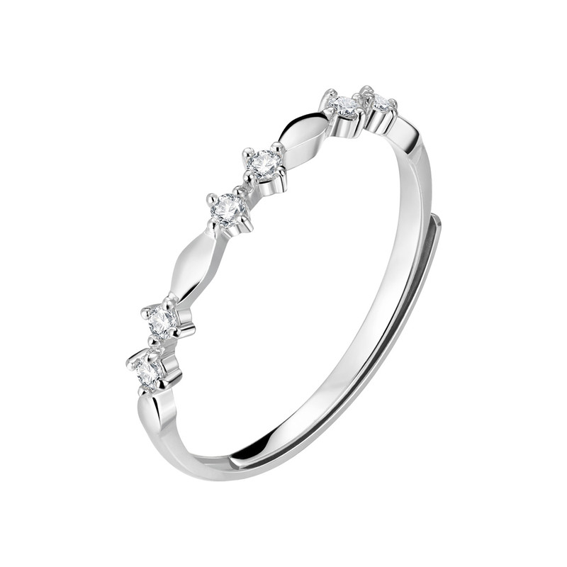 Ming brand star leaf 925 silver ring
