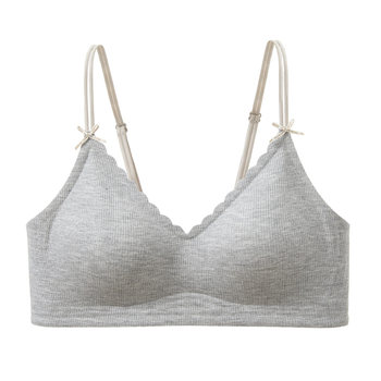 Six rabbits wireless small breast push up seamless bra