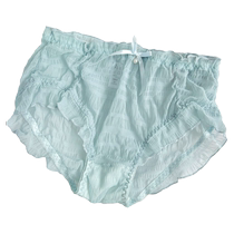 Unisex underwear summer high-waisted thin lace pure desire underwear pure cotton high-looking breathable short briefs