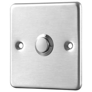 Stainless steel access switch exit button