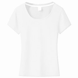 Pure cotton white short-sleeved T-shirt women's slim 2024 summer new bottoming shirt black thin half-sleeved T slimming top