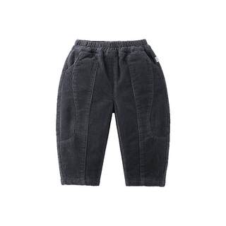 Qiqi bear baby wear-resistant and warm corduroy pants