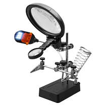 Desktop magnifying glass high-definition electronic repair table special magnifying glass with light presbyopia portable workbench circuit board