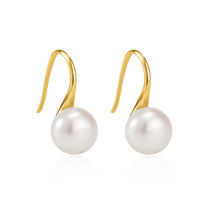 (Self-operated) Idokawa high heels freshwater pearl earrings womens sterling silver jewelry light luxury high-end akoya Australian white