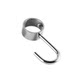 Stainless steel round pipe fixed hook clothes drying rod casing windproof hook adjustable clothes hook coat hook no punching single hook