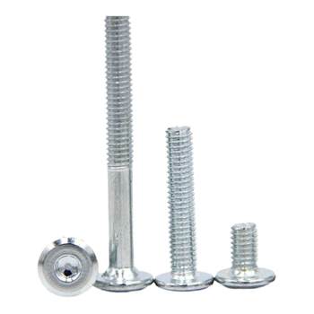 Carbon steel flat head furniture screws hexagon inverted screws