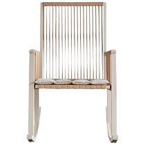 Quanyou Home Furnishing rattan single chair with backrest for small apartment living room and bedroom leisure rocking chair DX108063