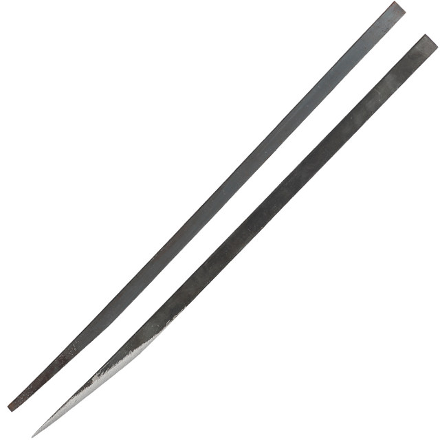Traditional master's strip knife and iron pottery tools