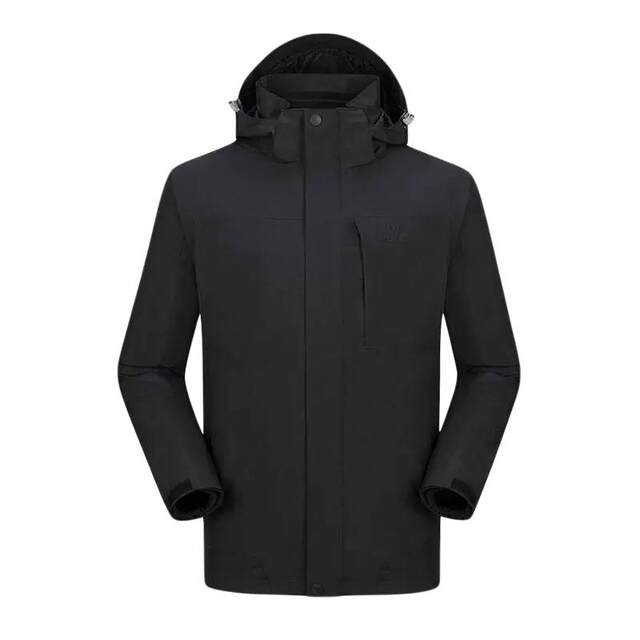 Camel outdoor three-proof black jacket for men and women three-in-one removable windproof and waterproof jacket into Tibet mountaineering clothing