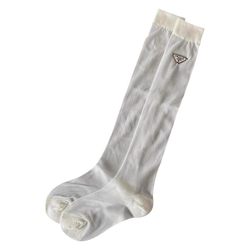 Calf socks for women in summer thin white slimming p-glass silk cool triangle high quality stockings to the knees