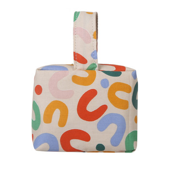 Makeup bag portable small square storage original