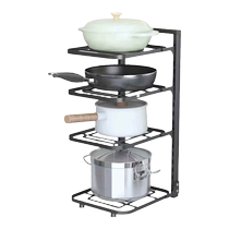 Under the sink shelf pot rack pot rack kitchen corner household pot cabinet countertop multi-layer storage rack