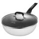 Carrot has a titanium non-stick frying pan household red dot pan frying pan wok cooking pot induction cooker gas stove special