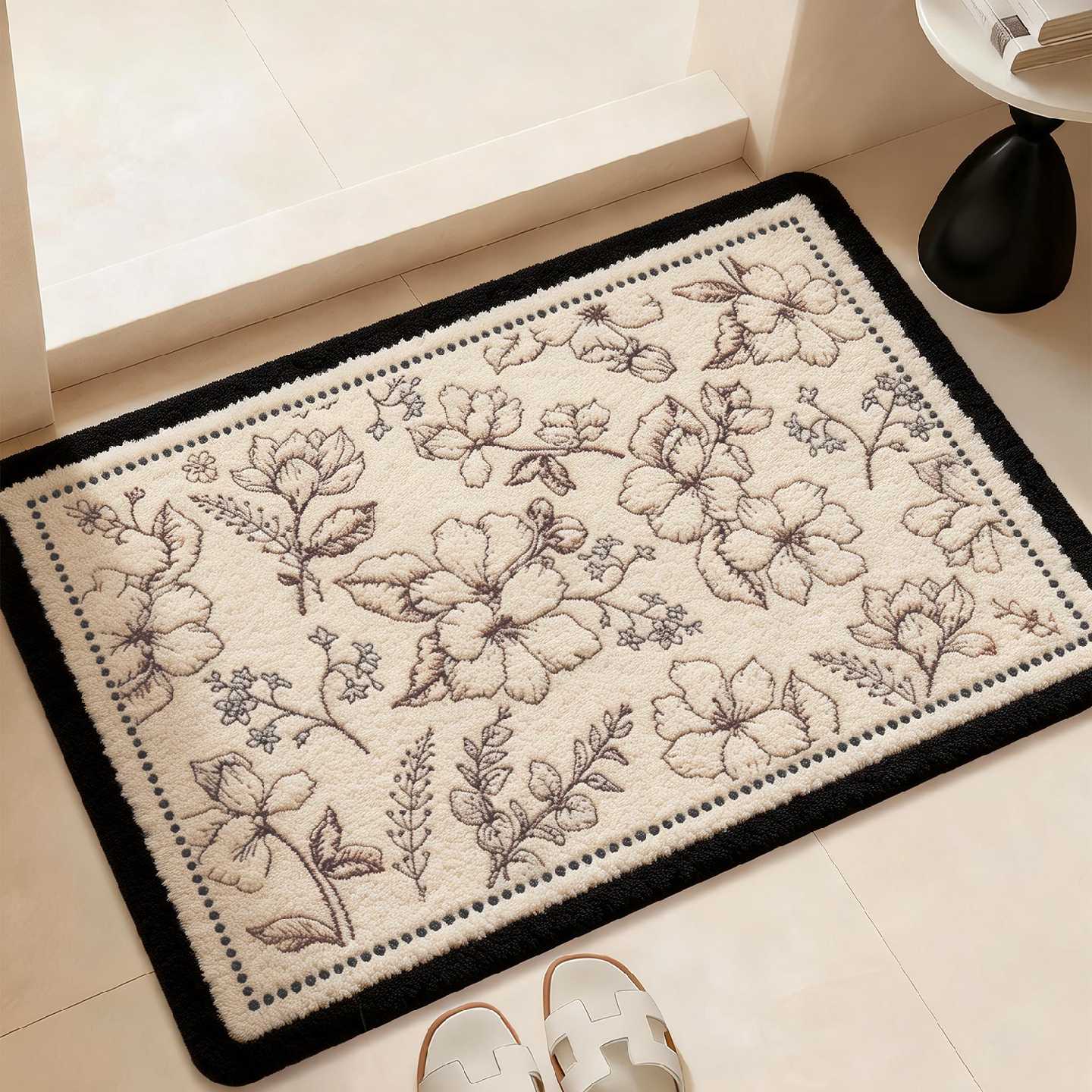 Bathroom absorbent floor mat 2026 new bathroom non-slip foot mat household toilet bathroom door quick-drying carpet