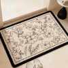 Bathroom absorbent floor mat 2026 new bathroom non-slip foot mat household toilet bathroom door quick-drying carpet