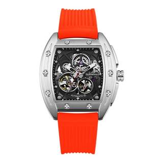 Reloj mecánico hueco mark huafei luminoso.