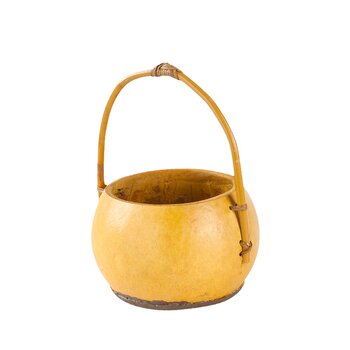 Handmade bamboo woven gourd storage basket dessert box tea set storage